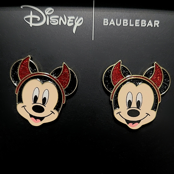 Baublebar x Disney Devil Mickey Mouse Stud Earrings - Picture 1 of 5